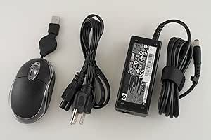 HP PPP009H 65W AC Adapter 18.5V 3.5A for HP Notebook + Mouse — main product image