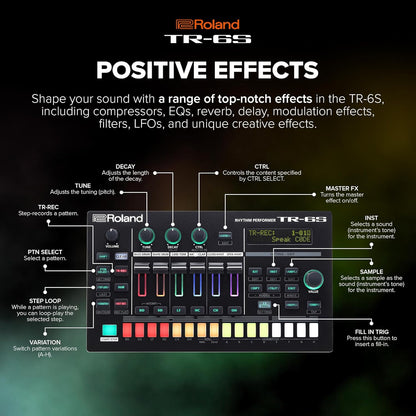 Roland tr-6s Compact TR-8S Drum Machine