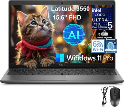 Dell 3550 Latitude 15" Ultra 5 16GB 512GB SSD AI Laptop