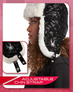 Spyder L QUILTD TRAPPER HAT Women's Faux Fur Ushanka