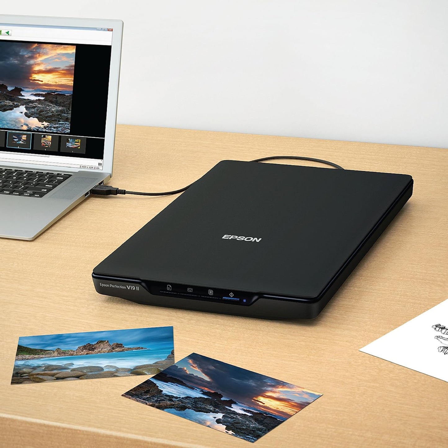 Epson B11B267201 Perfection V19 II Flatbed Scanner