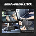 Novastar Car Seat Kick Mats with Organizer Cow Print Sunflower