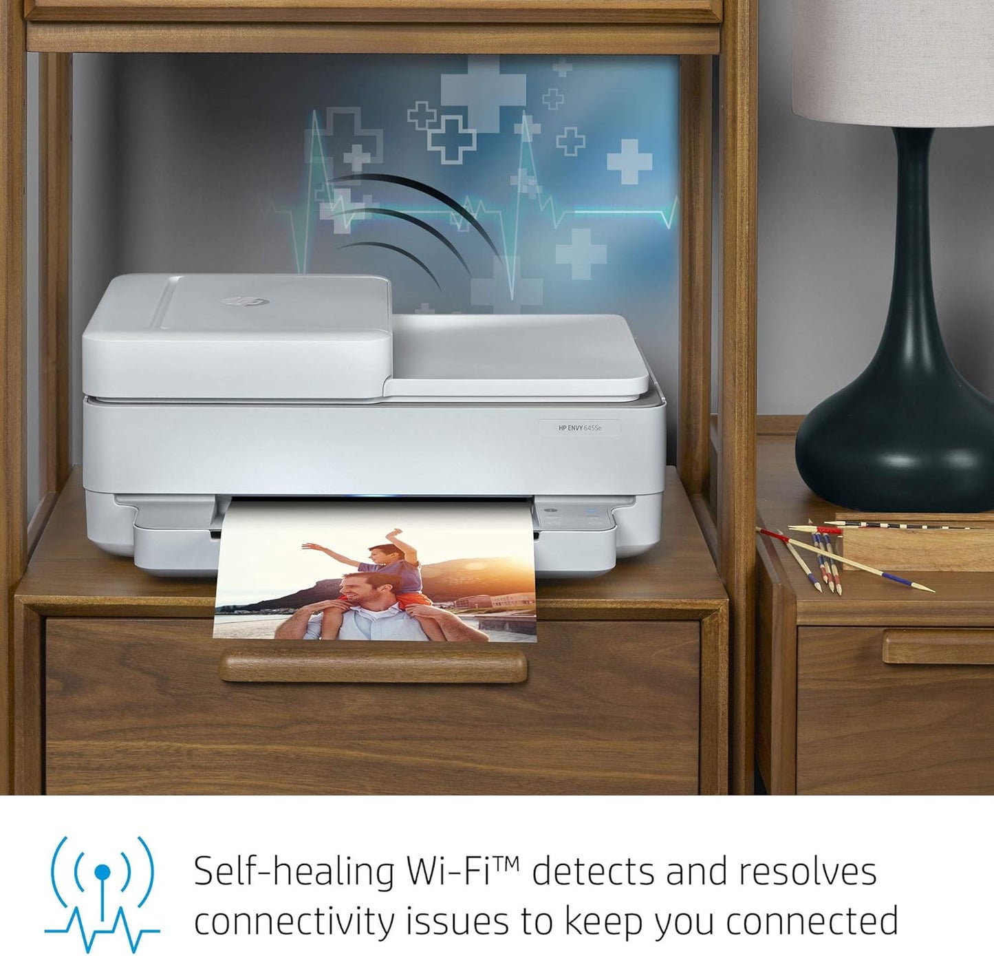 HP ENVY 6455e Wireless Color Inkjet Printer - White