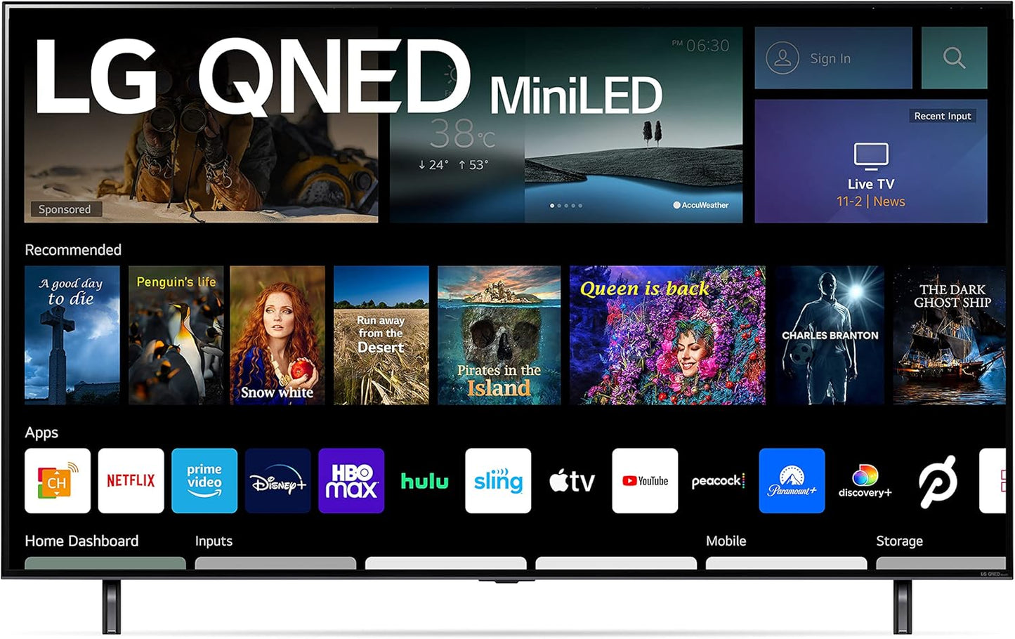 LG QNED85-86.6-[UNIQUE ID] 86" MiniLED 4K UHD Smart TV Renewed
