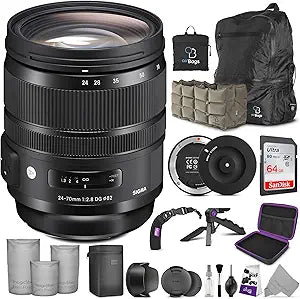 Sigma KM0925 24-70mm f/2.8 Nikon F Art Lens Bundle