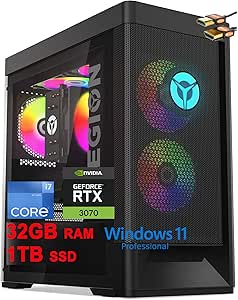 Lenovo Legion Tower 5i Gaming Desktop i7 RTX 3070 32GB 1TB SSD