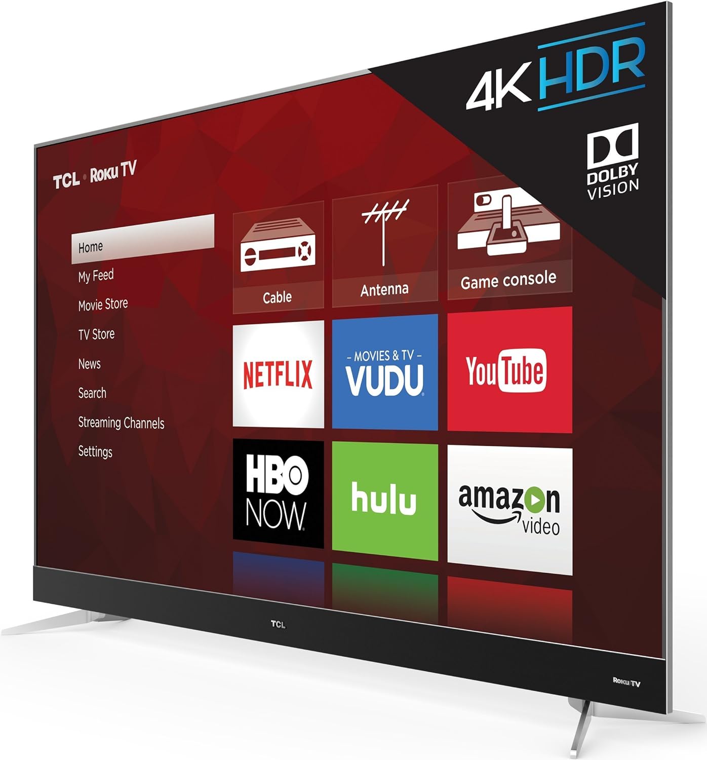 TCL 55C807 55-Inch 4K Ultra HD Roku Smart LED TV Refurbished