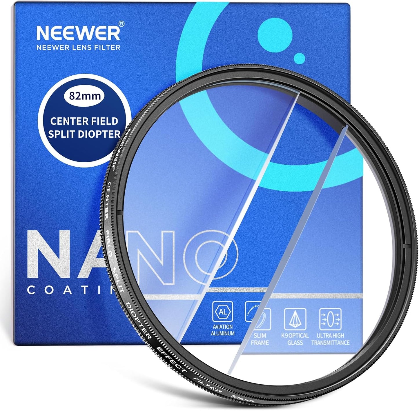 Neewer NW SERIES A 82mm Center Split Diopter Filter