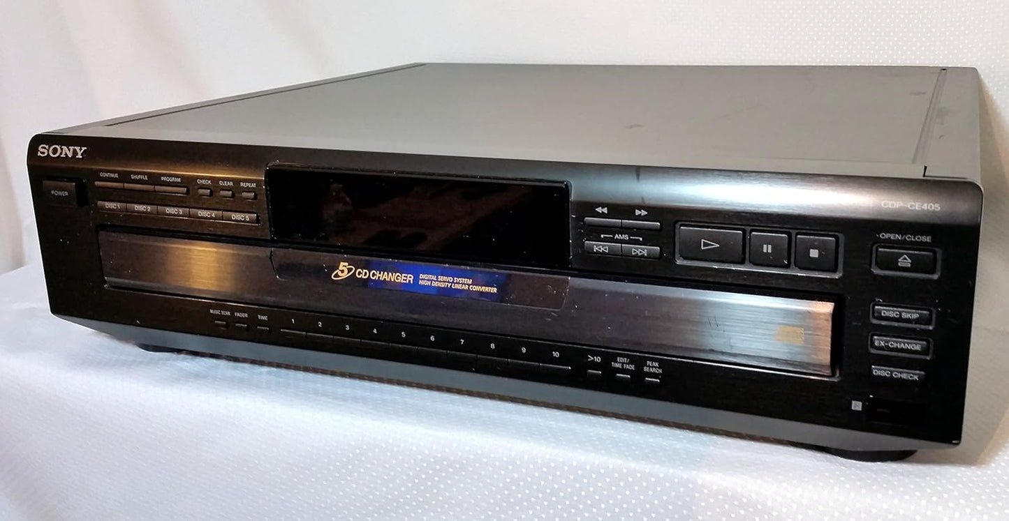 Sony CDP-CE405 5-Disc CD Changer - Remote Included