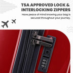 Spyder 210 Rails 3-Piece Luggage Set Red