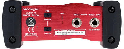 Behringer GI100 Ultra-G DI-Box Guitar Speaker Emulator