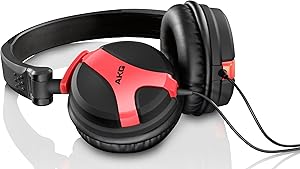 AKG K518LERED Limited Edition Folding Headphones - Red