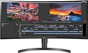 LG 34WN80C-B 34-Inch UltraWide Curved Monitor
