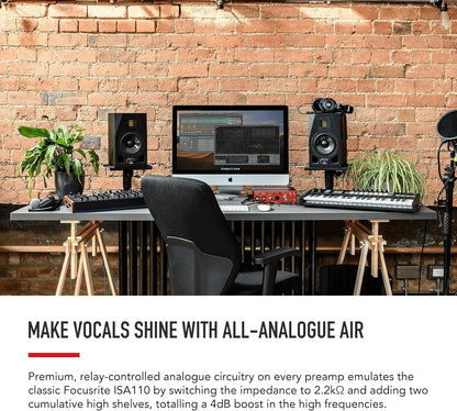 Focusrite 4Pre Clarett+ USB Audio Interface