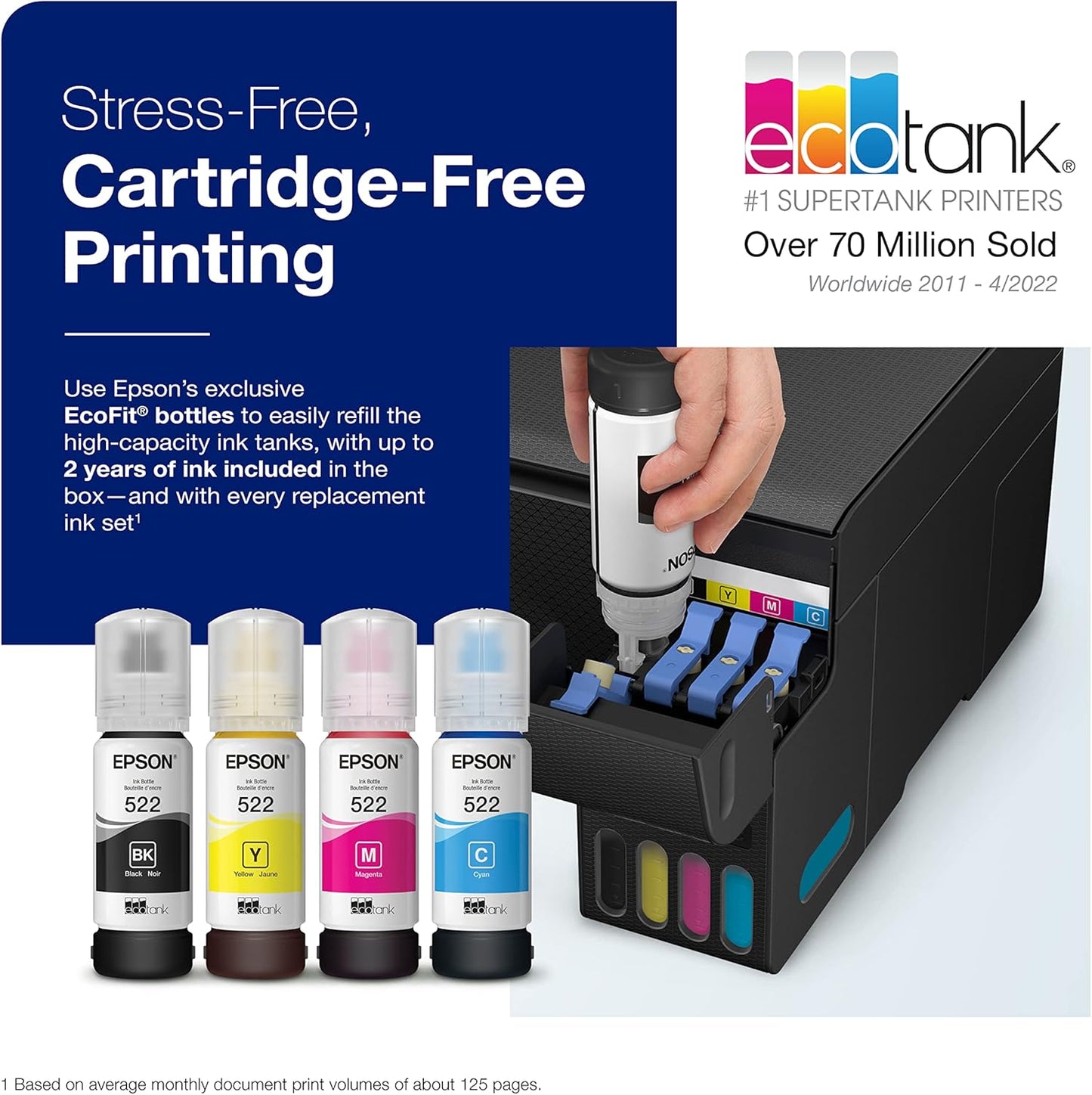 Epson EcoTank Wireless ET-2850 and ET-2400 All-in-One Printer Combo