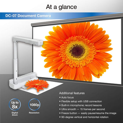 Epson DC-07 Portable Document Camera - 1080p USB Connectivity