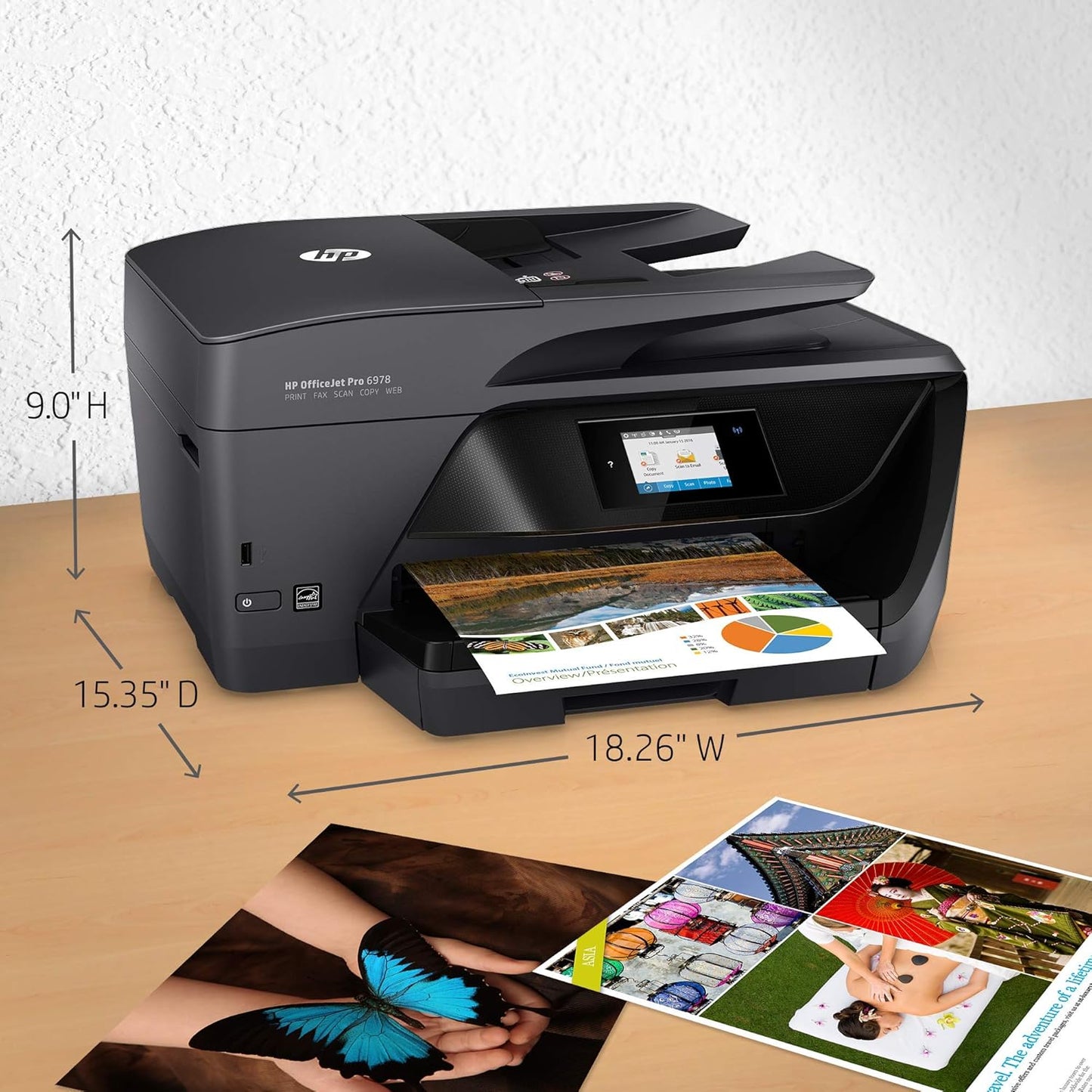 HP (T0F29A OfficeJet Pro 6978 Wireless All-in-One Printer - Renewed
