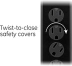 GE DFTQ-R188 6-Outlet Surge Protector 15Ft 4-Pack