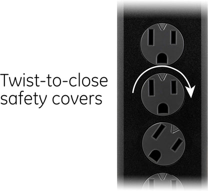 GE DFTQ-R188 6-Outlet Surge Protector 15Ft 4-Pack