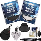 Hoya K-103198-10 67mm NXT Plus Filter Kit: CPL, UV, Lens Hood