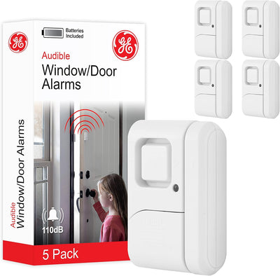 GE 45987 Window and Door Alarm, 5 Pack
