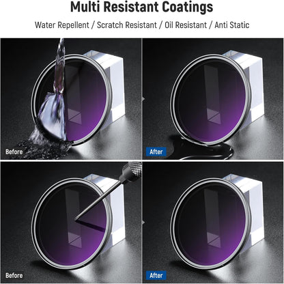Neewer 10104785 77mm ND2-400 Variable Filter Kit