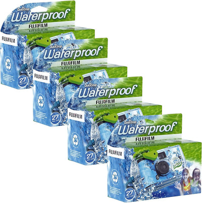 Fujifilm fqsuw4 Quick Snap Waterproof Single Use Camera 4-Pack