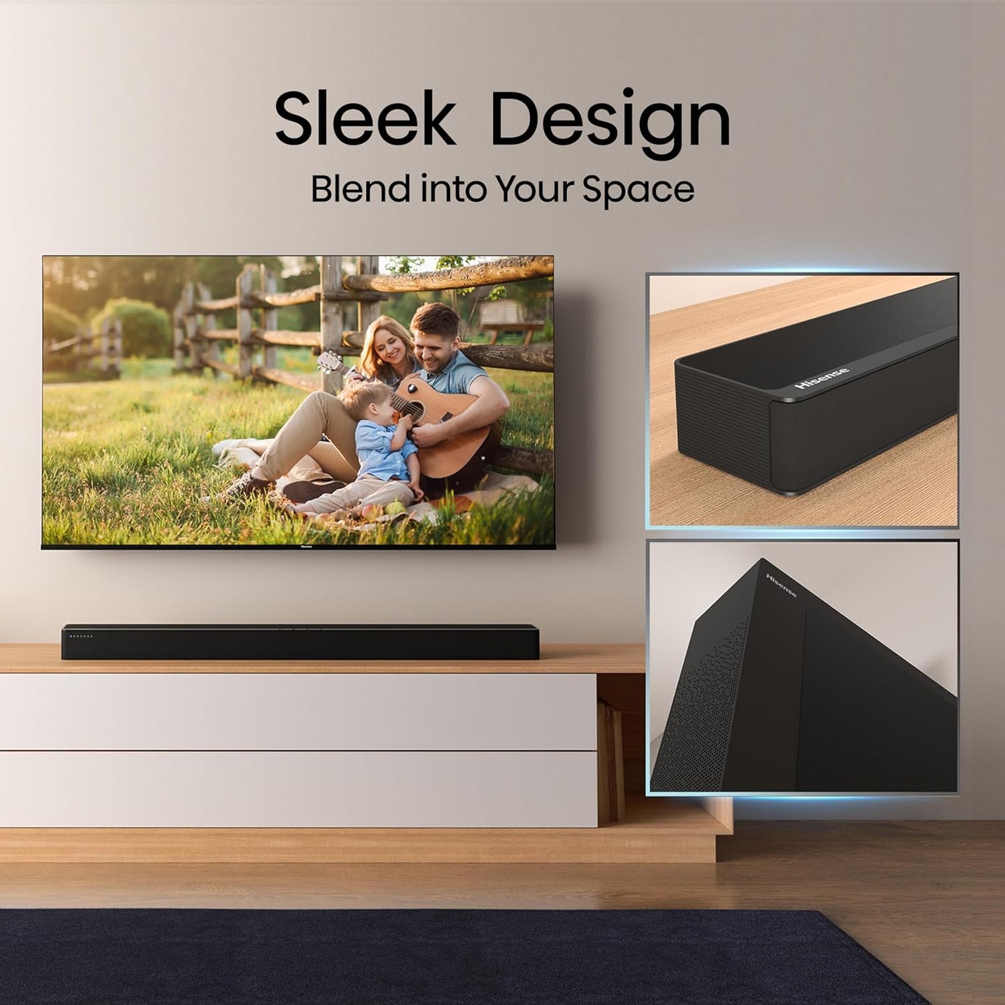 Hisense HS2100 2.1 Ch Sound Bar with Wireless Subwoofer