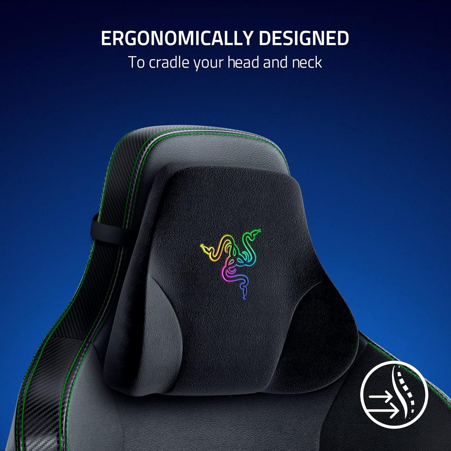 Razer RC81-03980100-R3M1 Chroma RGB Gaming Head Cushion