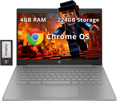 HP Chromebook 14" HD Laptop Celeron N4120 w/Docking