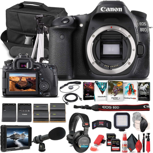 Canon 1263C004 EOS 80D DSLR Camera Body Only