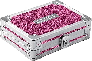 Vaultz VZ01109 Locking Mini Gadget Box Pink Bling