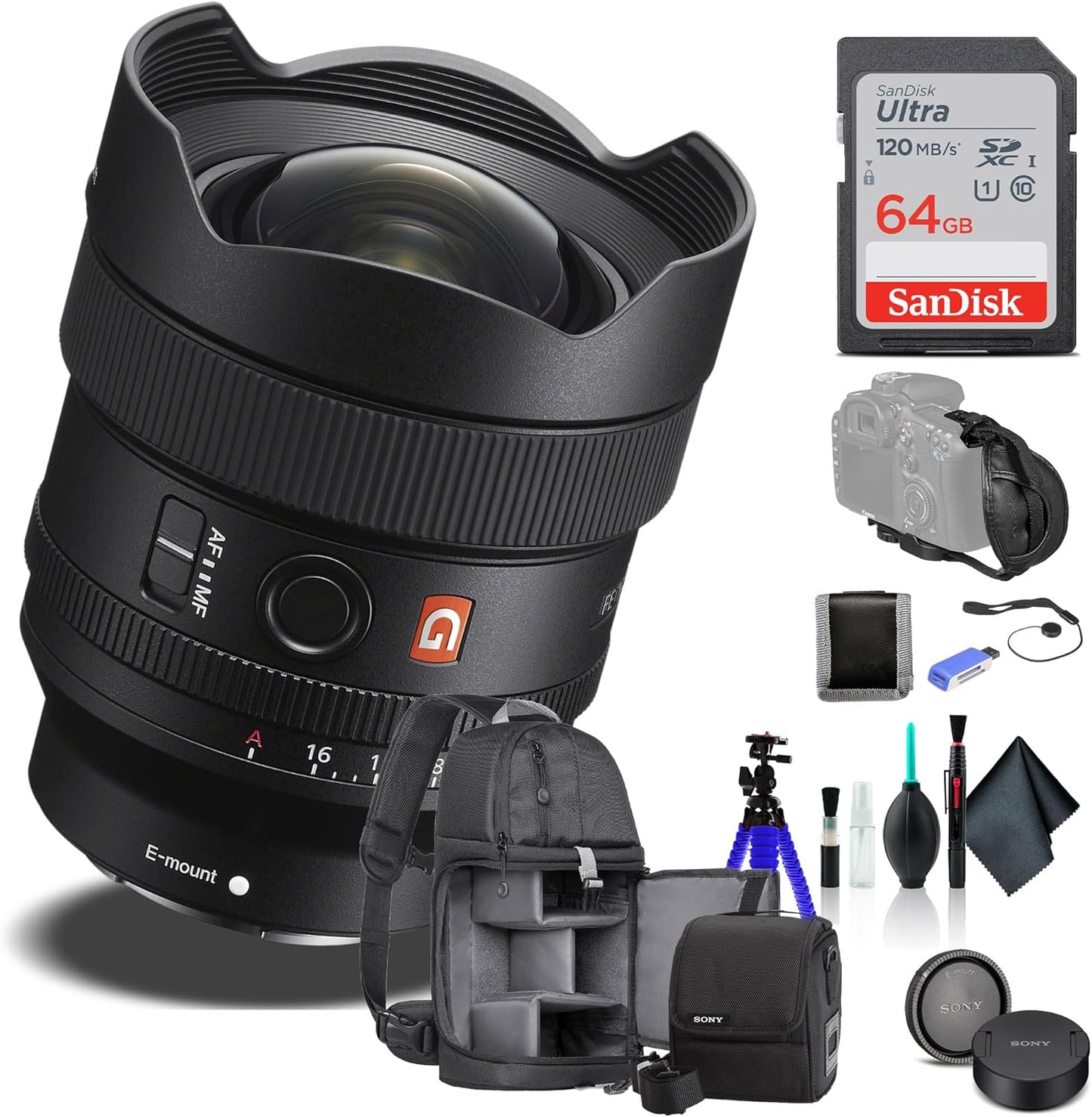 Sony SEL14F18GM FE 14mm f/1.8 GM Lens Bundle