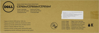 Dell W8D60 Black Toner Cartridge for C3760N/C3760DN/C3765DNF