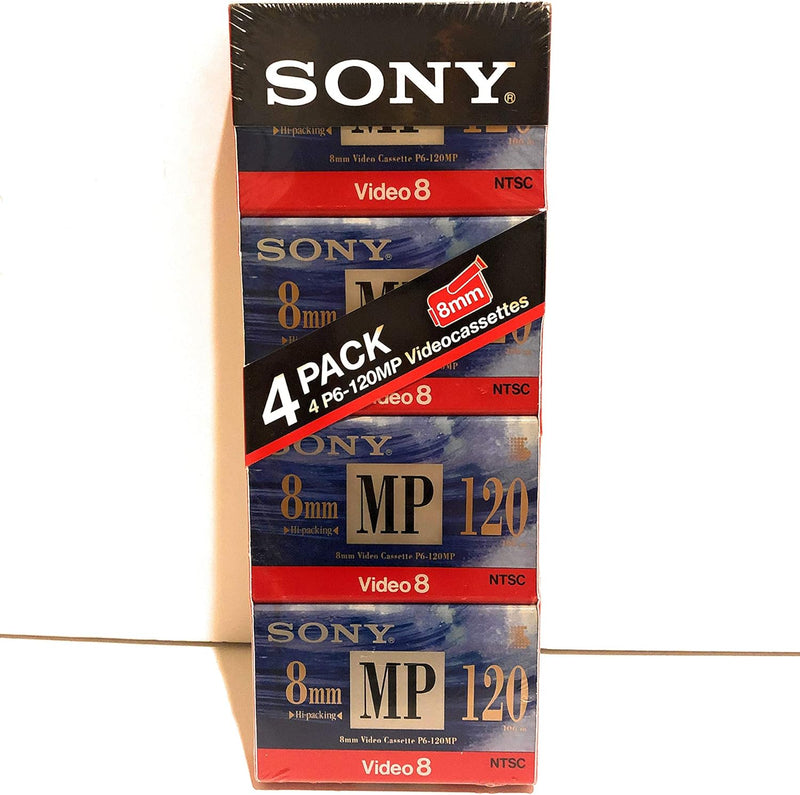 Sony LYSB00AGFSFIS 8mm MP Video Cassette 120 min (4 Pack) — main product image
