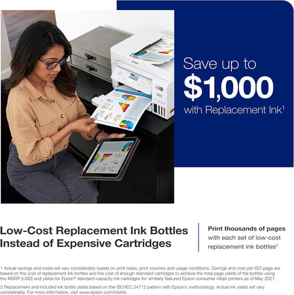 Epson ET-3850 White EcoTank Wireless All-in-One Printer