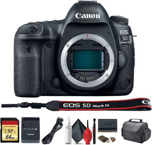 Canon EOS 5D Mark IV DSLR Camera Bundle (Renewed)