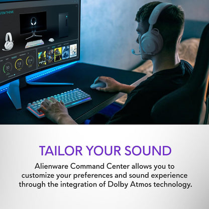 Alienware Pro Wireless Gaming Headset - Lunar Light