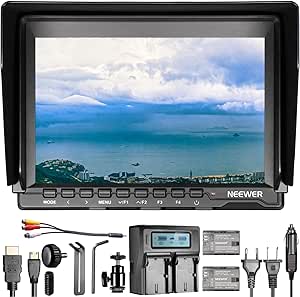 Neewer NW759(C) 7" Camera Field Monitor Kit with Batteries
