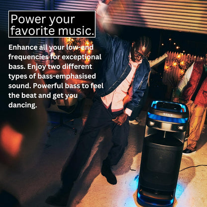 Sony ULT Tower 10 Party Speaker Karaoke Bundle (Black)
