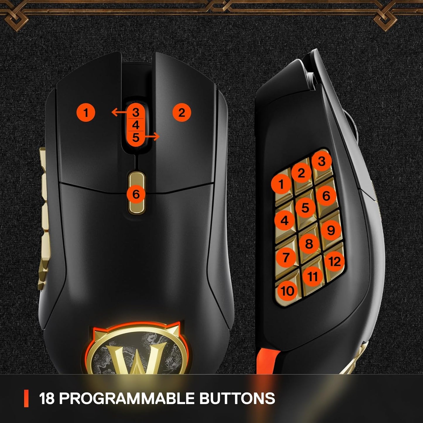 SteelSeries 62619 Aerox 9 Wireless WoW MMO Mouse