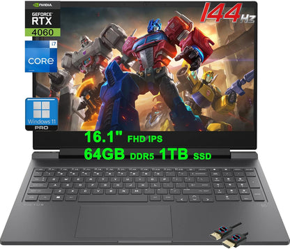 HP i7-13700HX Victus Gaming Laptop RTX 4060 64GB 1TB