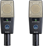 AKG 3059X00230 C414XLS Matched Pair Studio Condenser Microphone Set