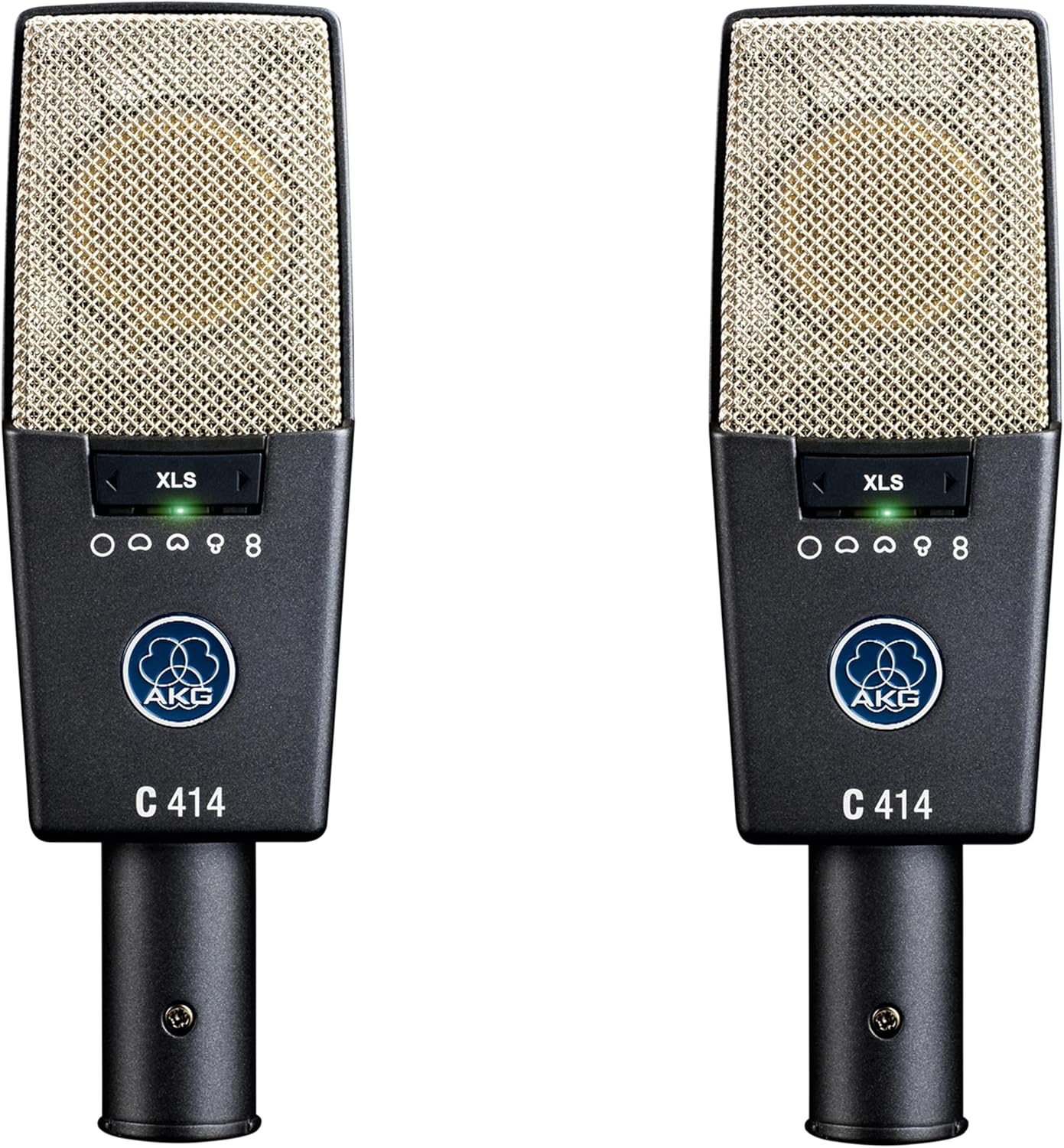 AKG 3059X00230 C414XLS Matched Pair Studio Condenser Microphone Set