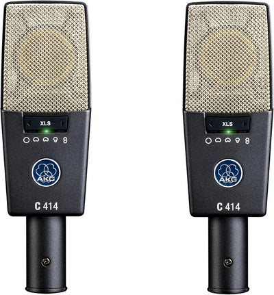 AKG 3059X00230 C414XLS Matched Pair Studio Condenser Microphone Set