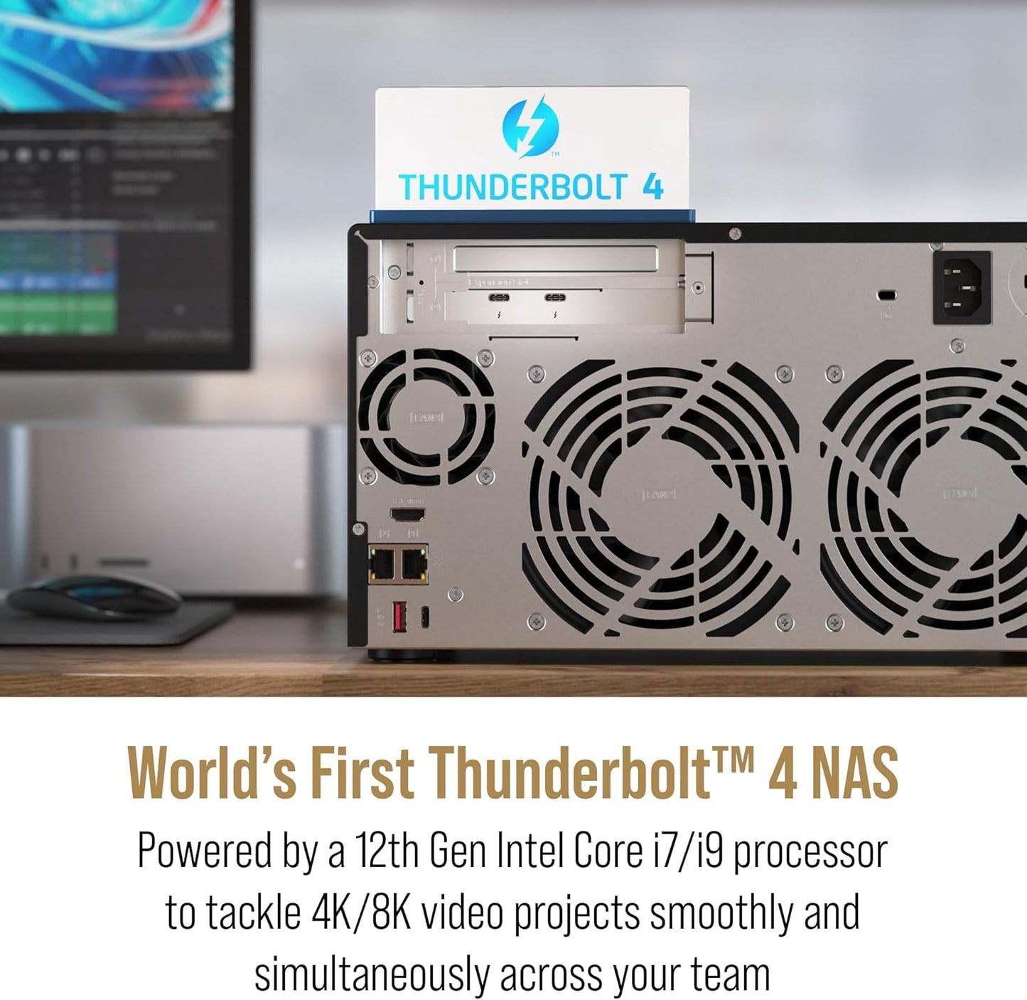 QNAP TVS-H874T-I9-64G-US 8-Bay Thunderbolt 4 NAS - Diskless