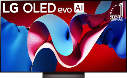 LG E1LGOLED77C4PUARB 77-Inch OLED evo C4 Series 4K Smart TV