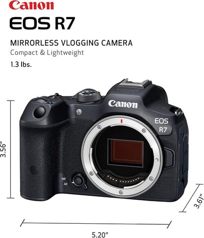 Canon 5137C002 EOS R7 Mirrorless Camera Body Only