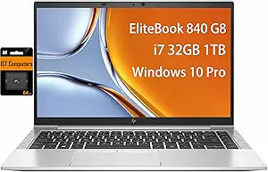 HP EliteBook 840 G6 i7 Laptop: 32GB, 1TB SSD, Win 10 Pro