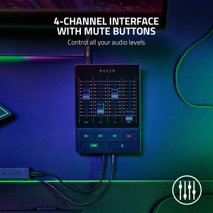 Razer Audio Mixer 4-Channel Streaming Chroma RGB Renewed